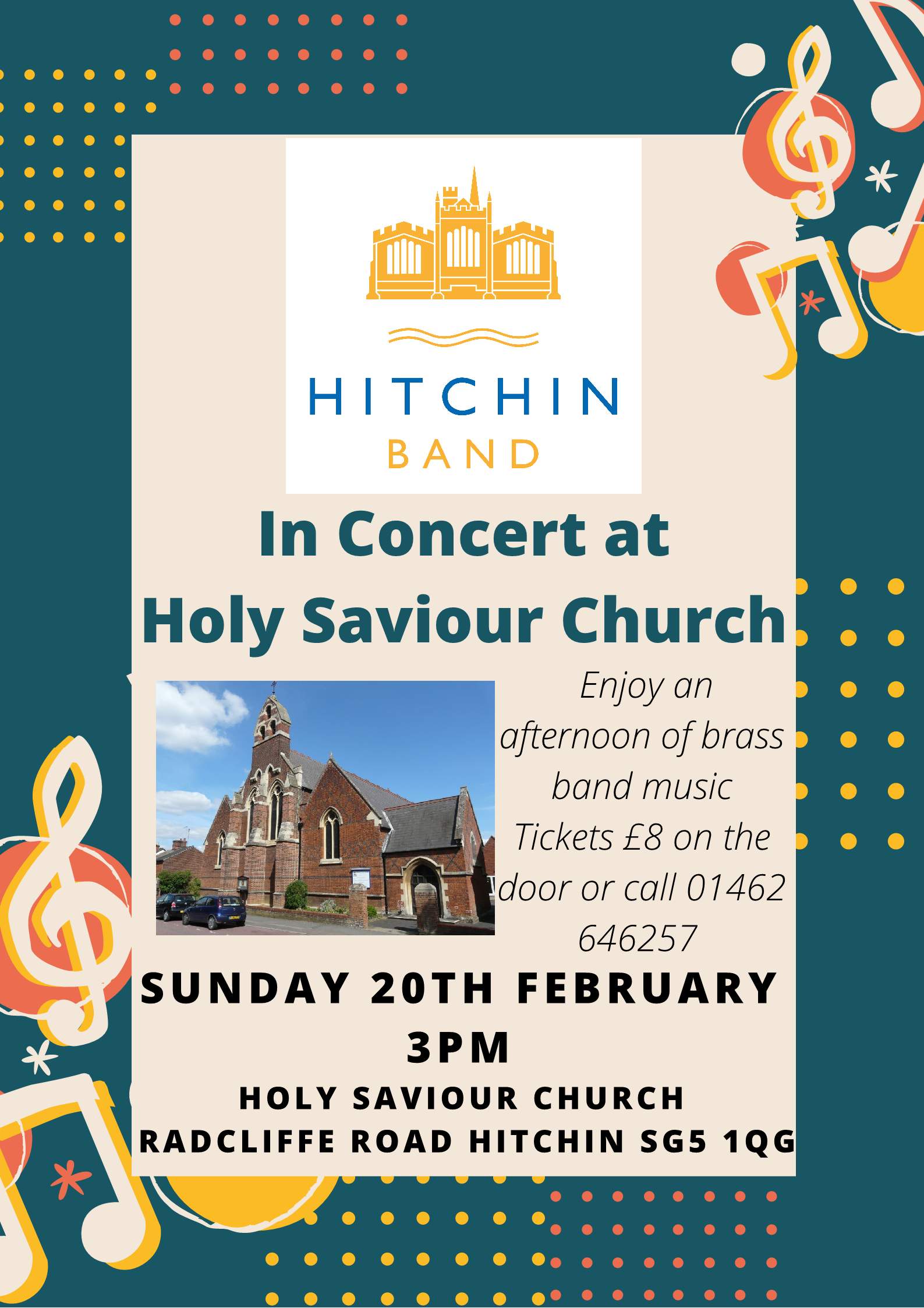 Hitchin Band in concert, 20th February 2022 3.00pm